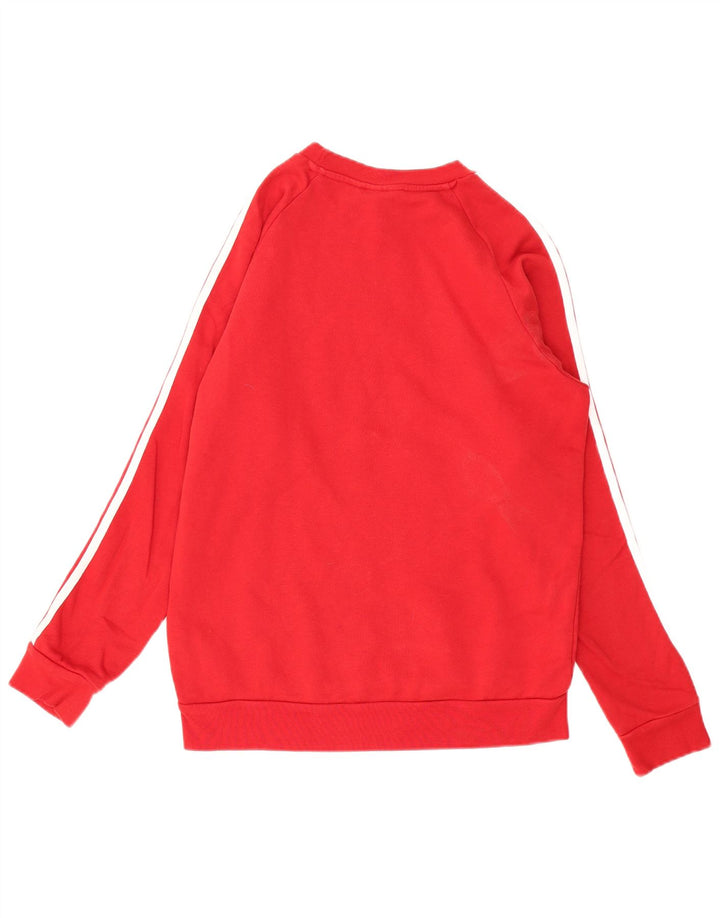 ADIDAS Mens Sweatshirt Jumper XS Vermelho Algodão
