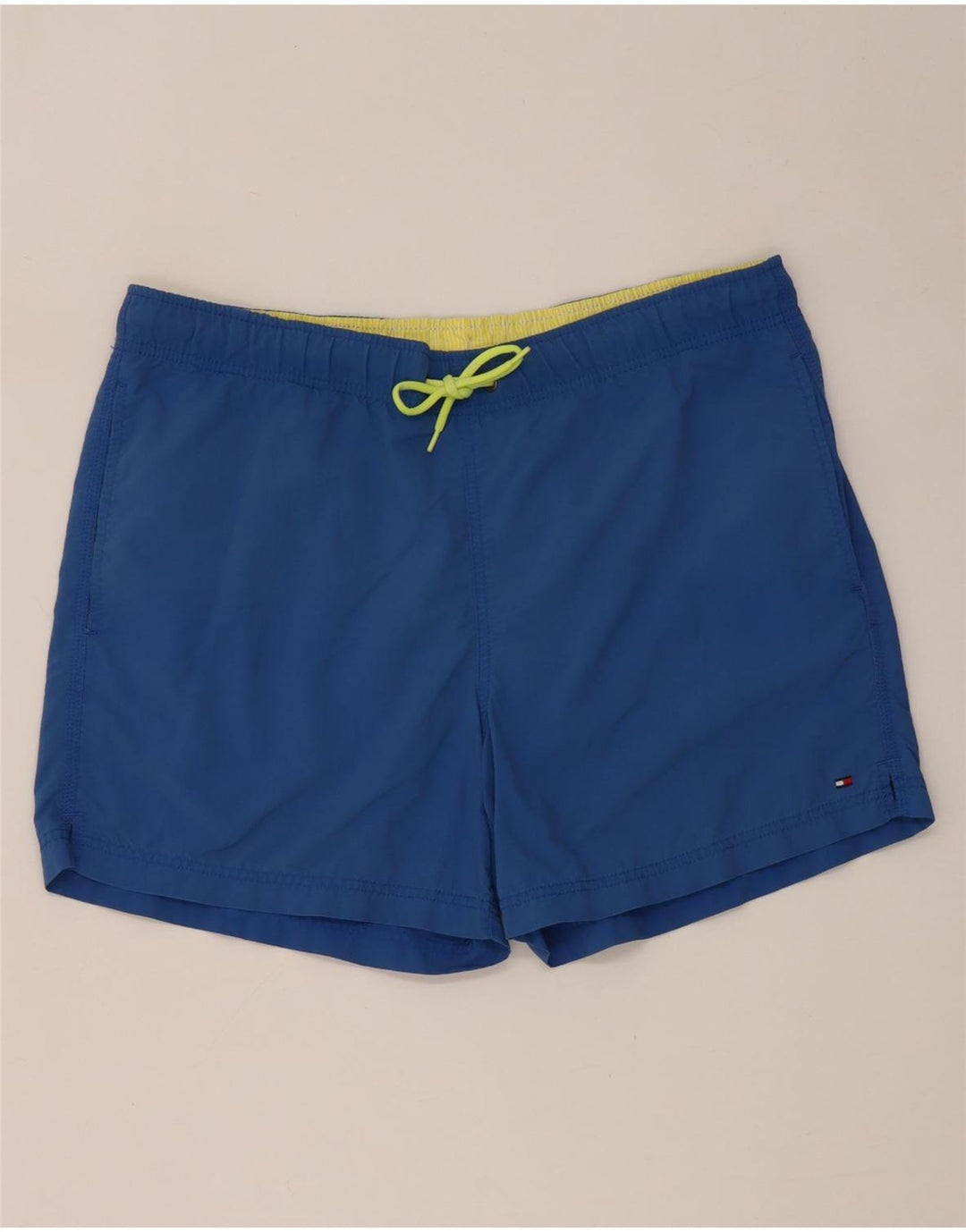 Shorts de natação masculino Tommy Hilfiger médio azul nylon