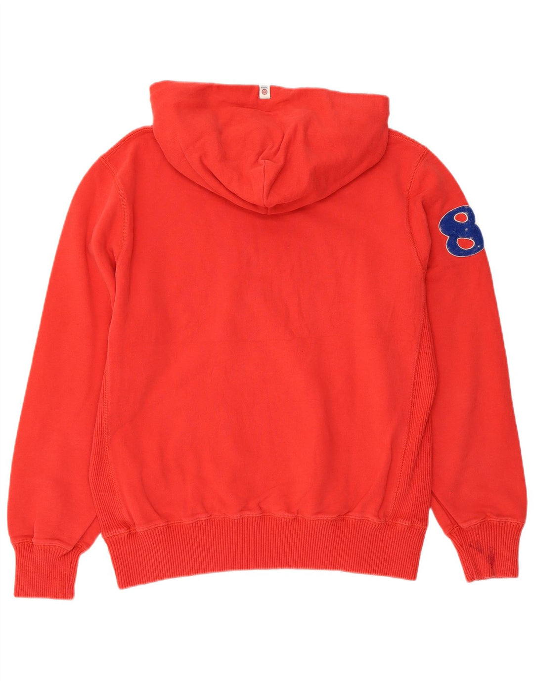 FRANKLIN MARSHALL Suéter feminino com capuz gráfico Varsity Reino Unido 18 XL algodão vermelho