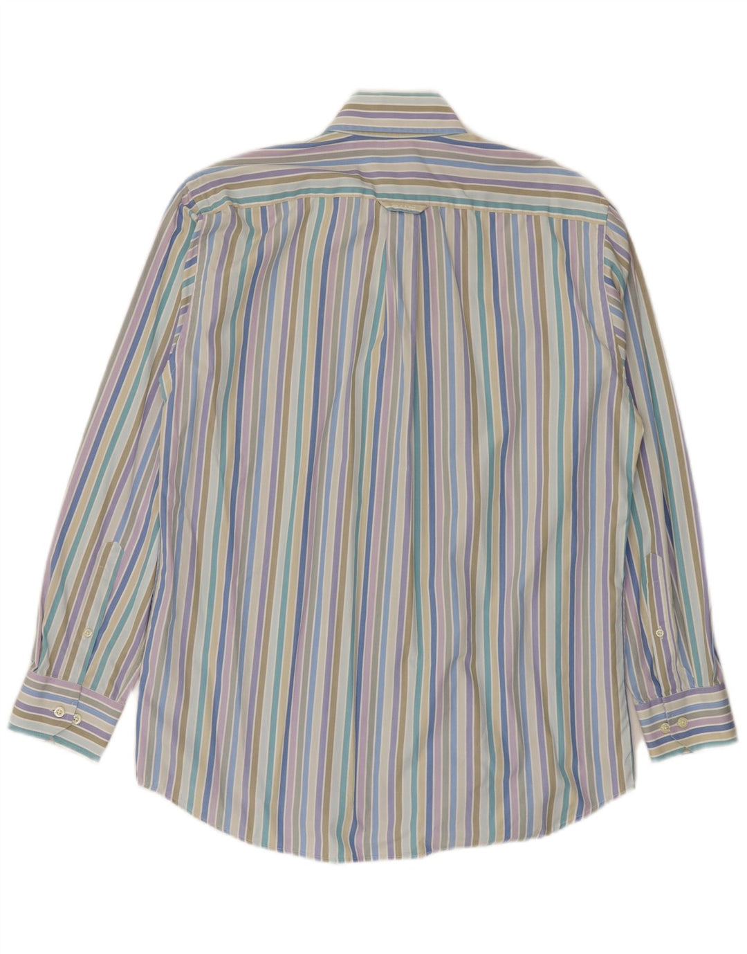 Gant Mens Dress Fit Camisa Média Listrada Multicolorida Algodão