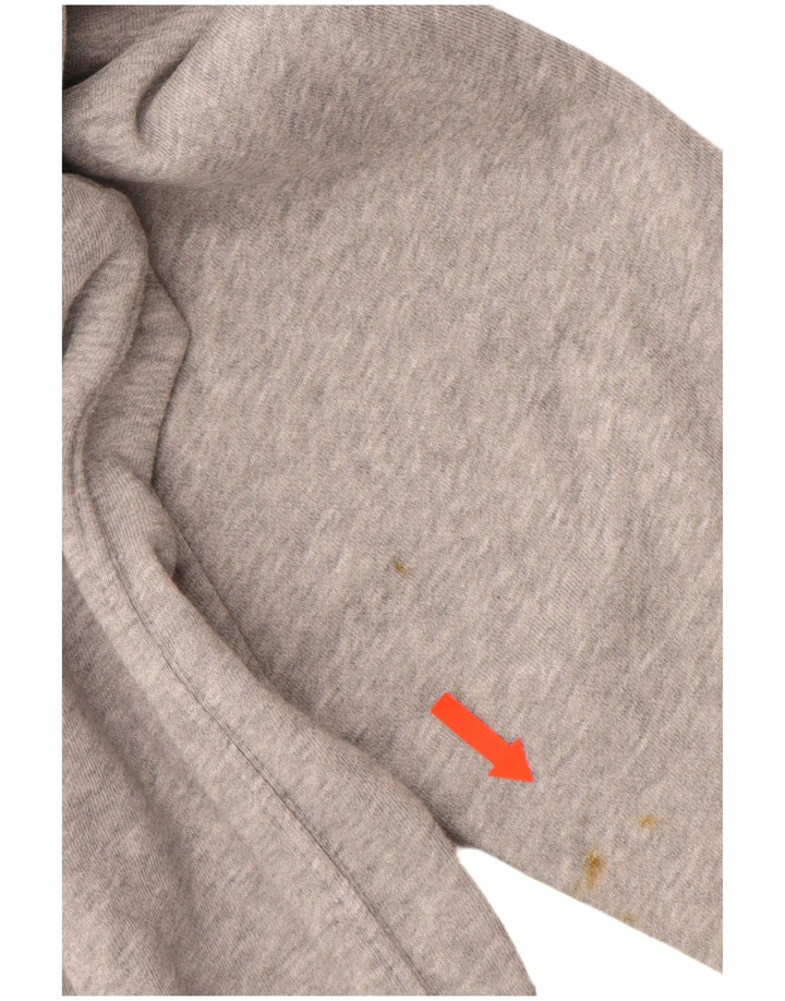 NIKE Mens Moletom Jumper Médio Cinza Algodão