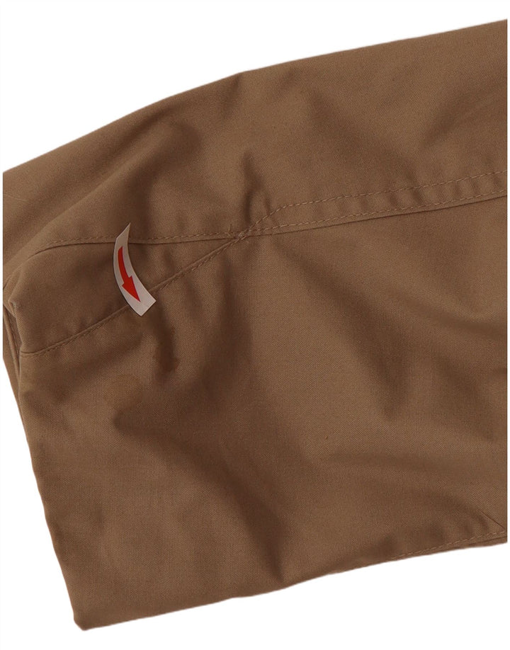 Jaqueta utilitária masculina com capuz Jack Wolfskin UK 44 XL poliéster bege