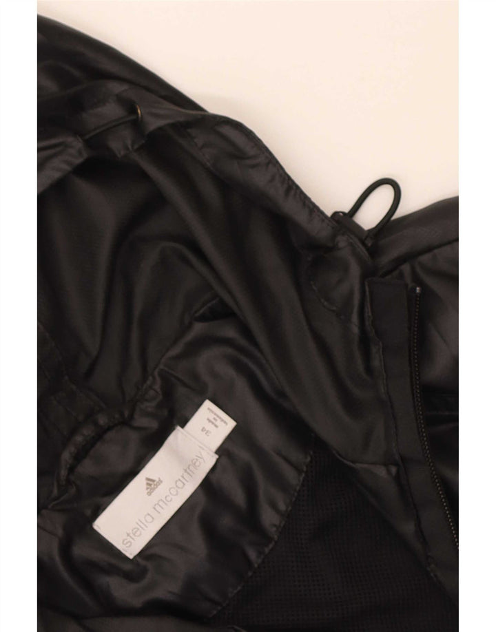 Casaco de chuva com capuz feminino Adidas EU 34 pequeno preto