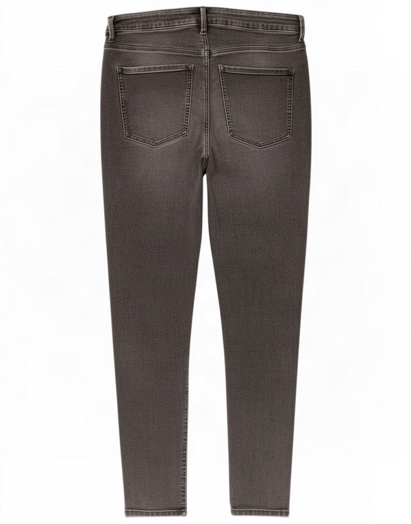 Jeans skinny feminino Marks & Spencer Reino Unido 16 grande W32 L27 algodão cinza