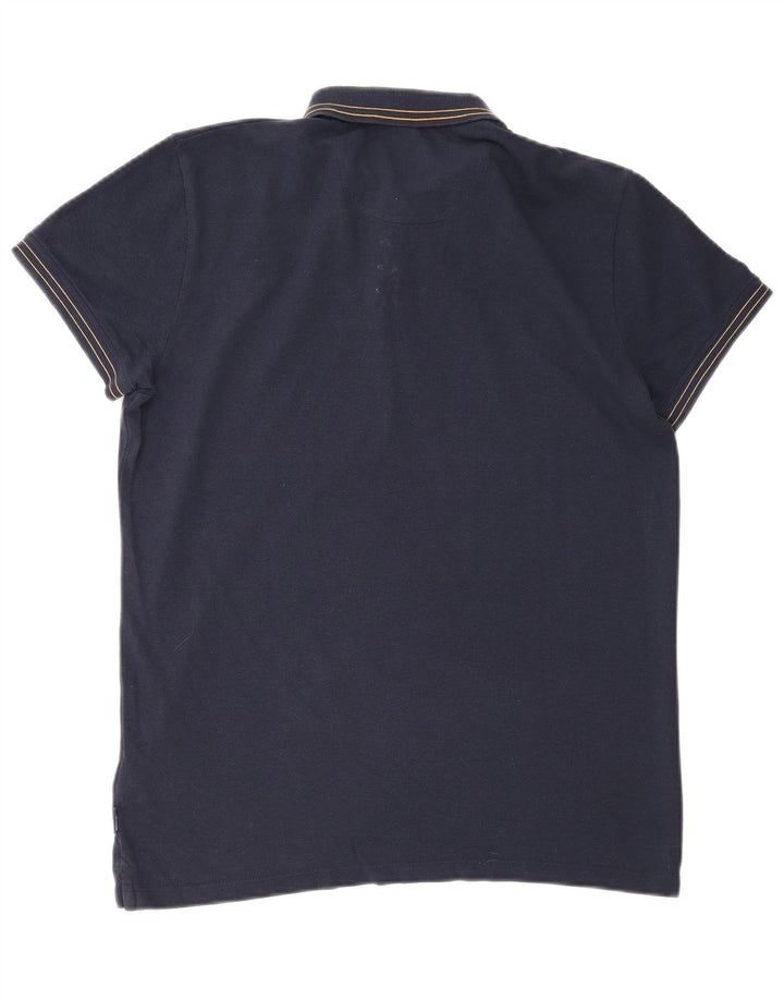 Camisa polo masculina Wrangler grande algodão azul marinho