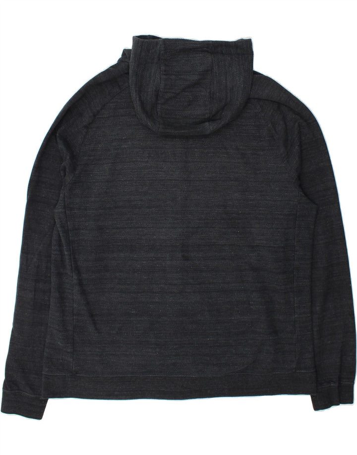 NIKE Mens Zip Hoodie Sweater XL Navy Blue Flecked Cotton Vintage Nike and Second-Hand Nike from Messina Hembry 