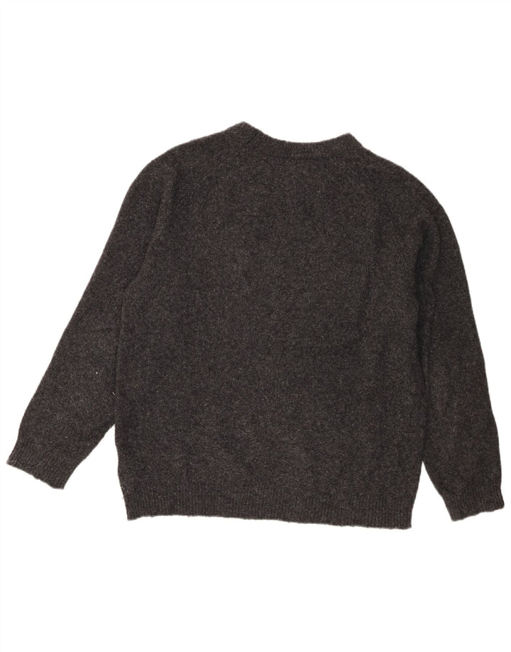 Suéter Zara Boys com gola redonda 13-14 anos cinza poliéster