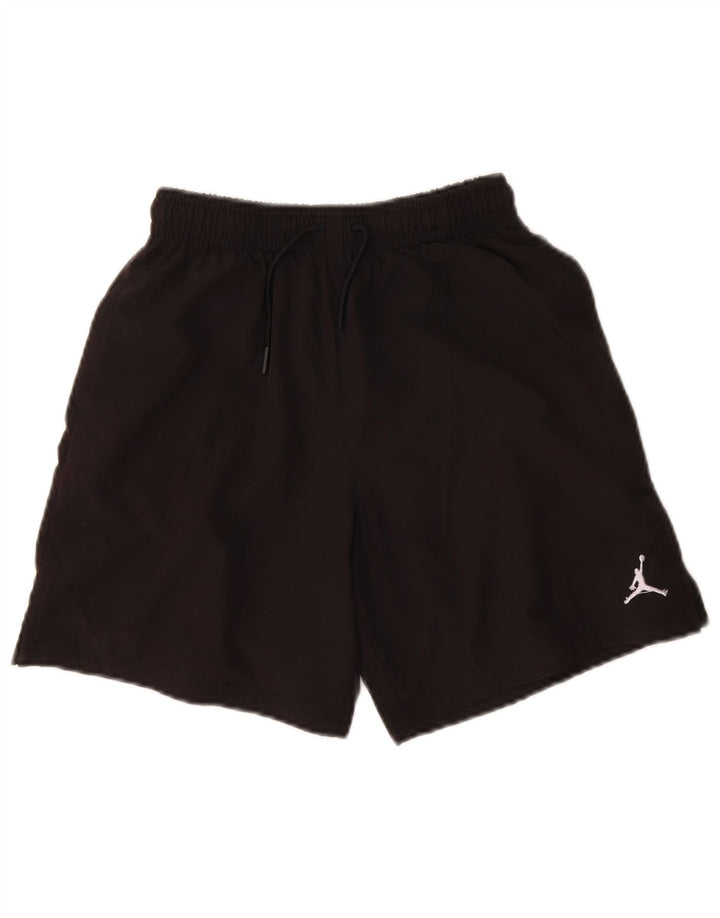 Shorts esportivos Jordan Boys 10-11 anos médio preto