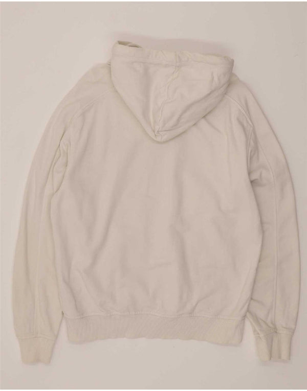 Calvin Klein Jeans Masculino moletom com capuz pequeno algodão branco