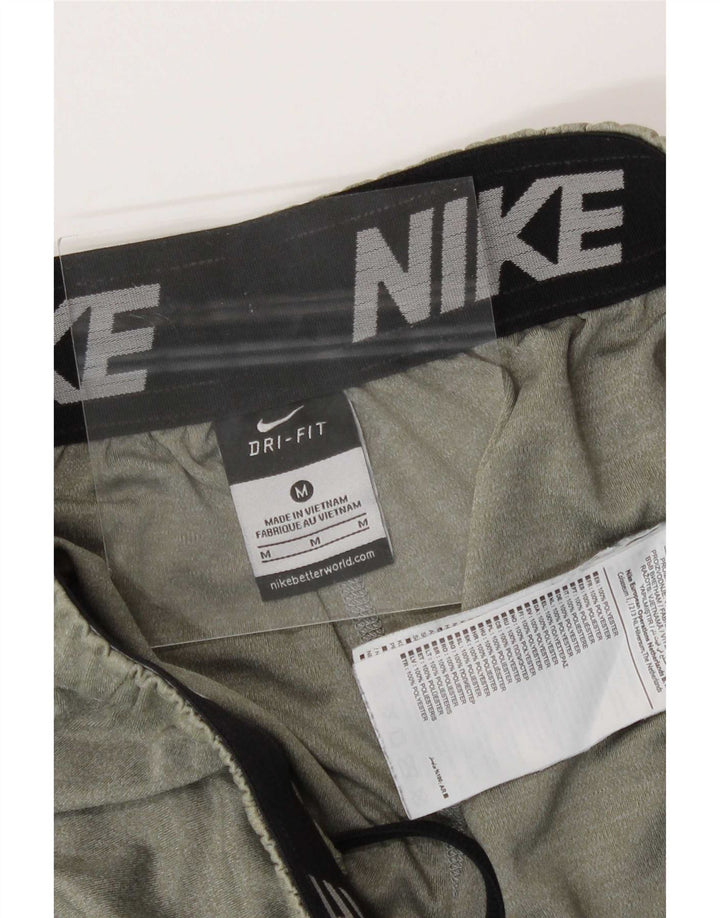 Shorts esportivos masculinos Nike Dri Fit médio cáqui poliéster