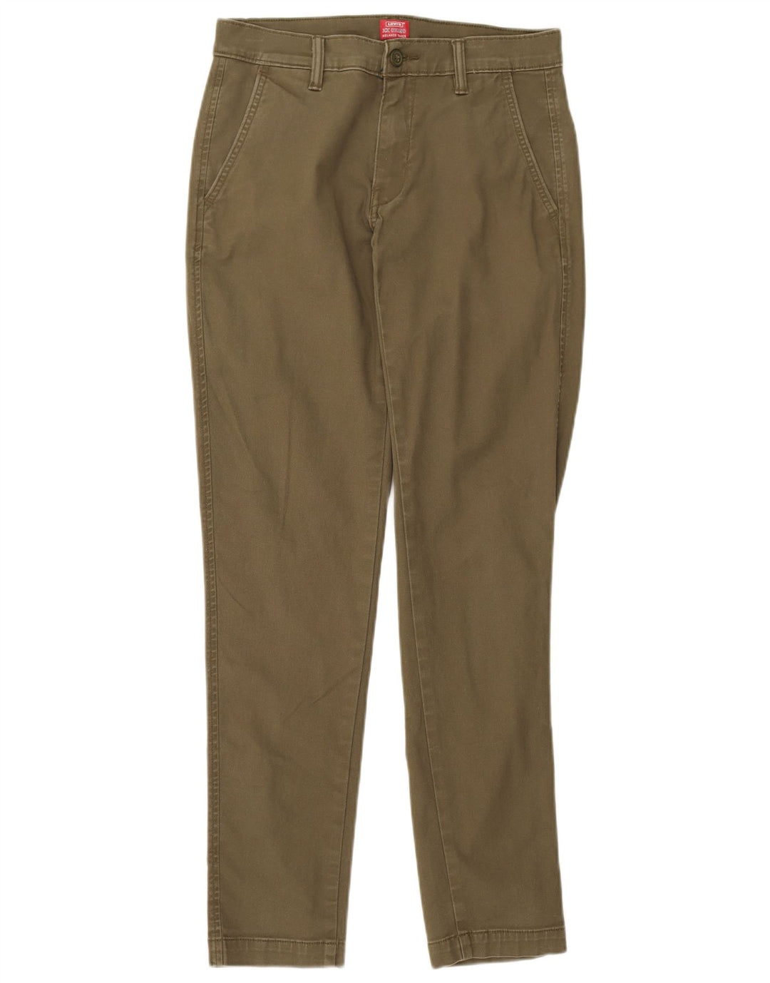 Calça Chino Feminina Levi's Relaxed Fit W28 L32 Algodão Cáqui