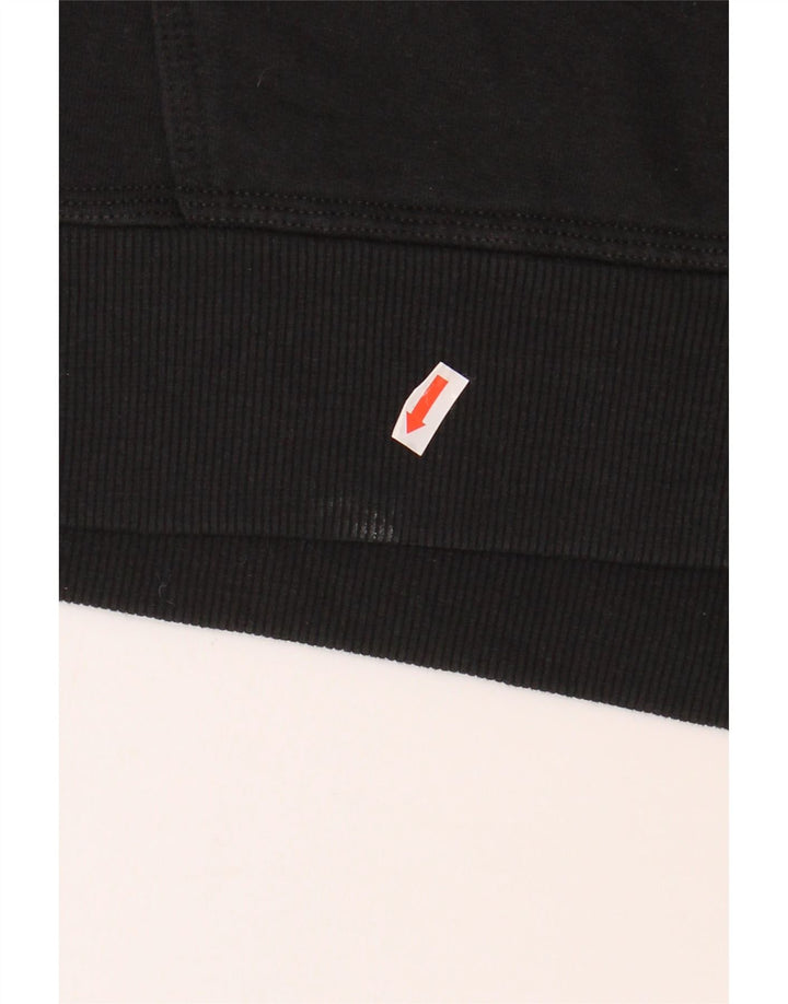 CHAMPION Mens Graphic Hoodie Jumper Small Black Cotton Vintage Champion and Second-Hand Champion from Messina Hembry 