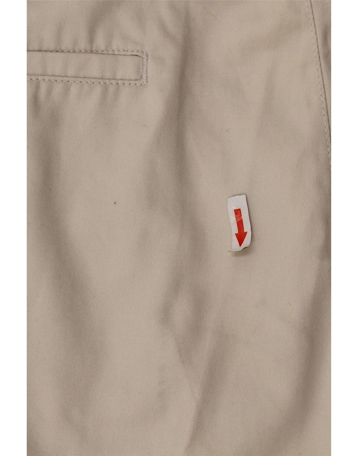 Dockers Mens Pegged Chino Shorts W36 Grande Algodão Bege