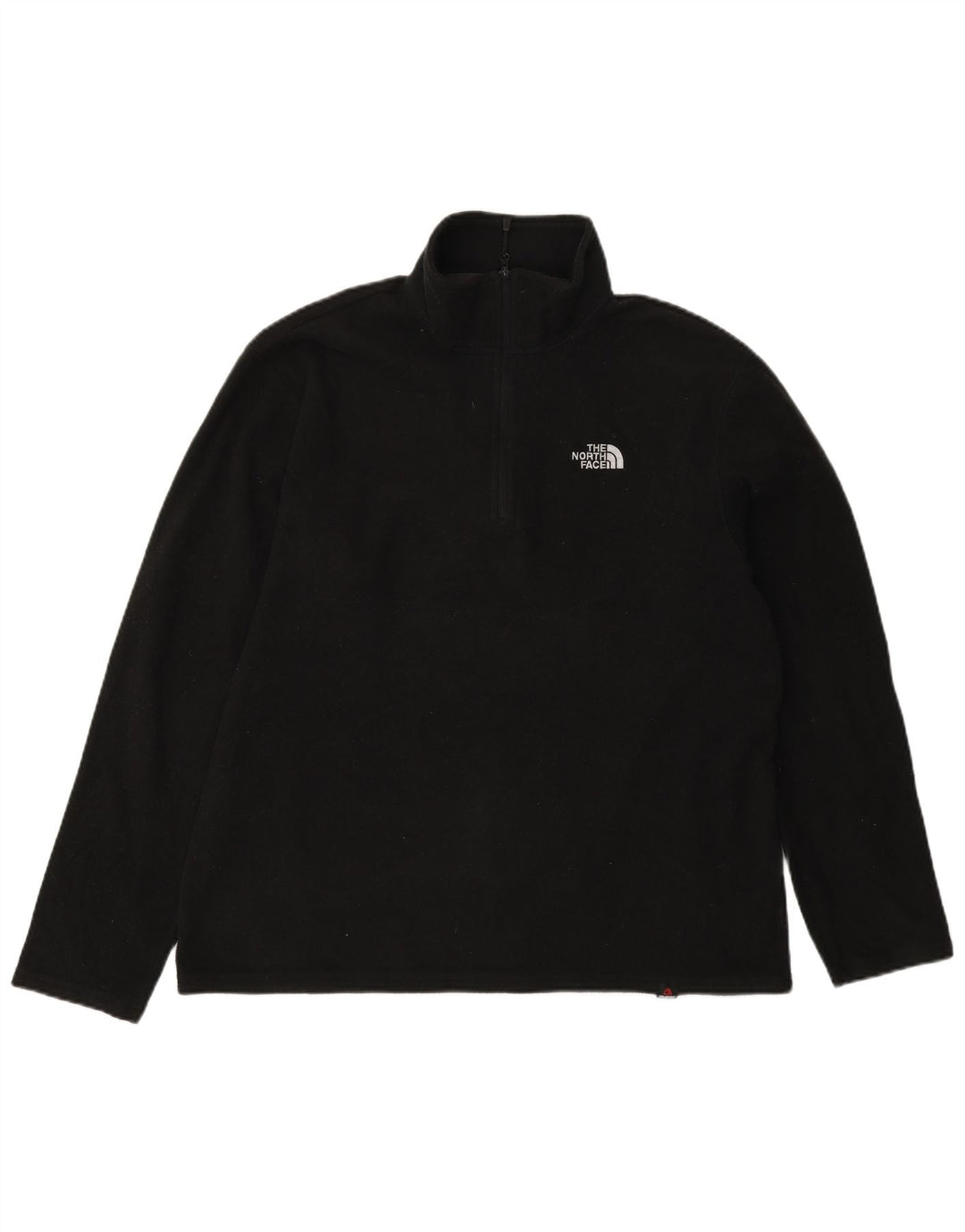 Suéter de lã masculino The North Face com zíper e gola média poliéster preto