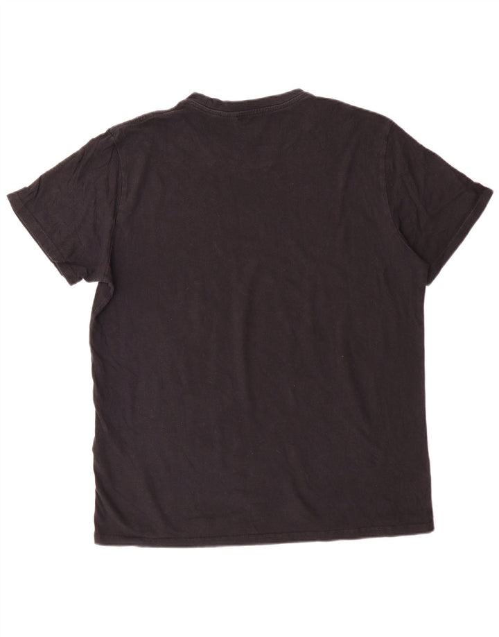 Camiseta feminina gráfica LEVI'S UK 16 grande algodão preto