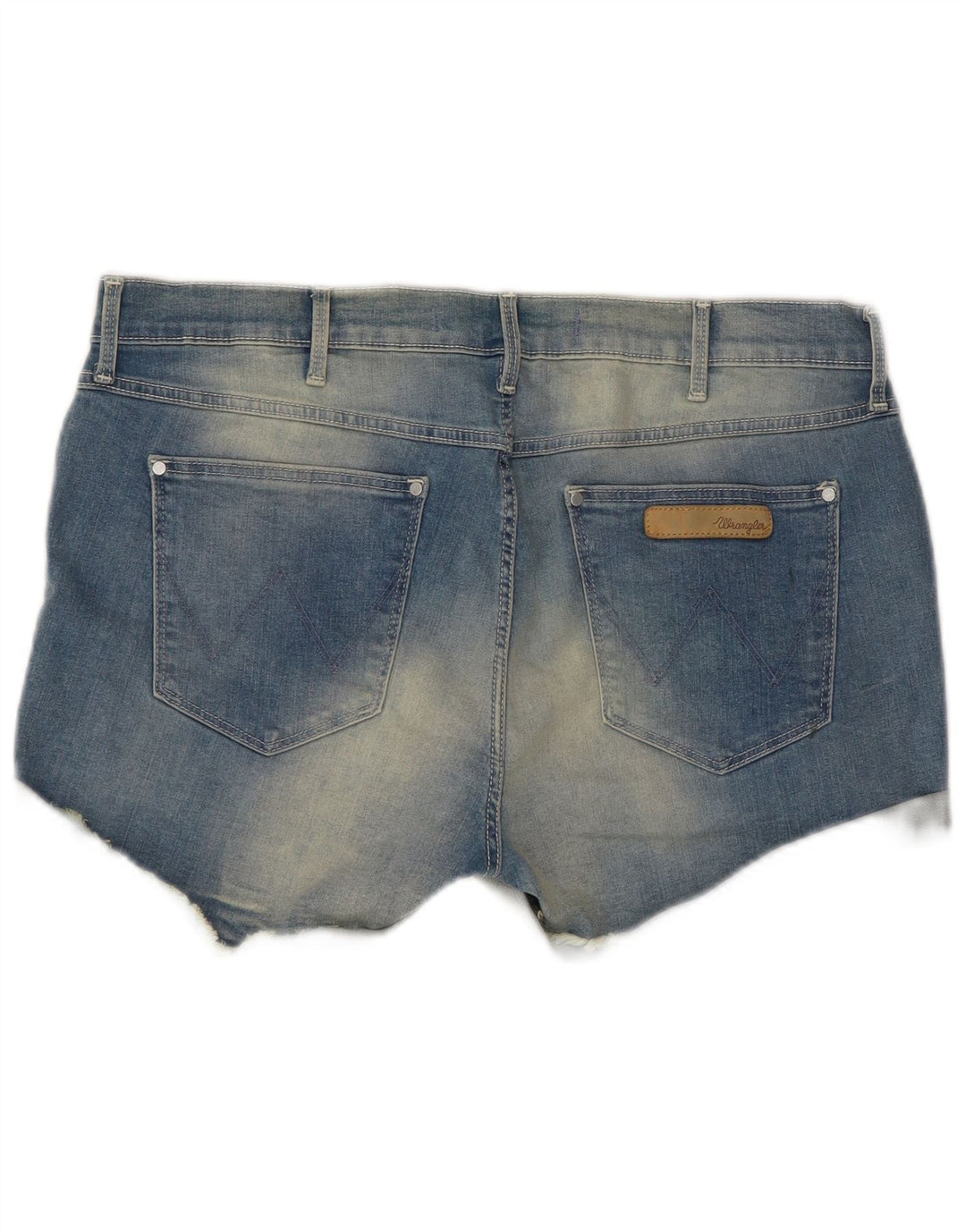 Shorts jeans feminino Wrangler W32 grande algodão azul