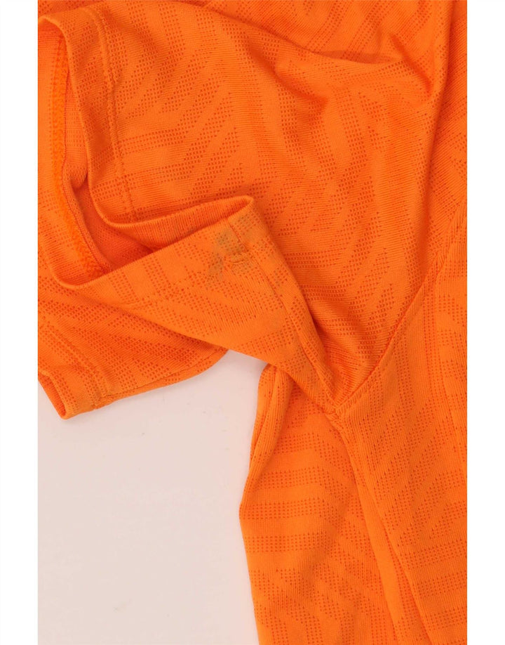 Under Armour Mens Camiseta Top Pequeno Poliéster Geométrico Laranja