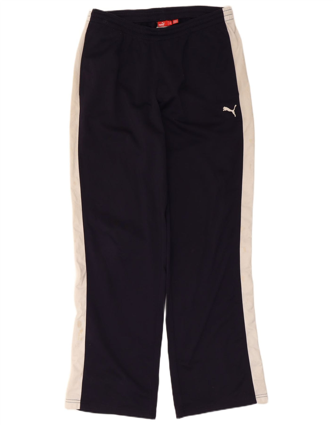 Calça de treino masculina Puma grande bloco colorido azul marinho