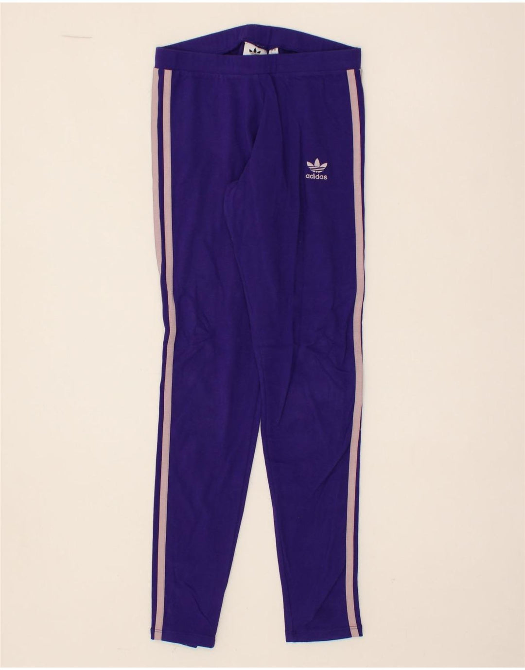 ADIDAS Womens Leggings UK 8 Small Purple Cotton Vintage Adidas and Second-Hand Adidas from Messina Hembry 