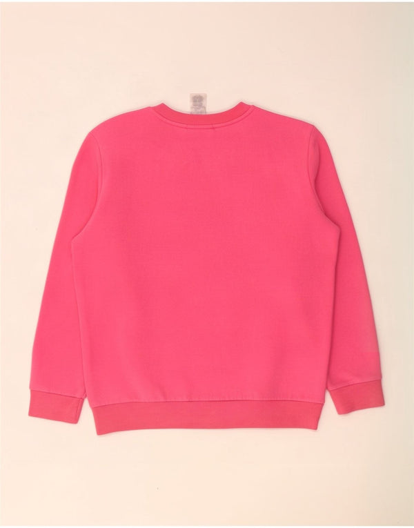 Adidas Womens Sweatshirt Jumper UK 16/18 Grande Algodão Rosa