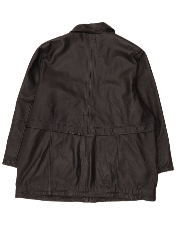 Jaqueta de couro masculina Canda IT 52 XL couro preto