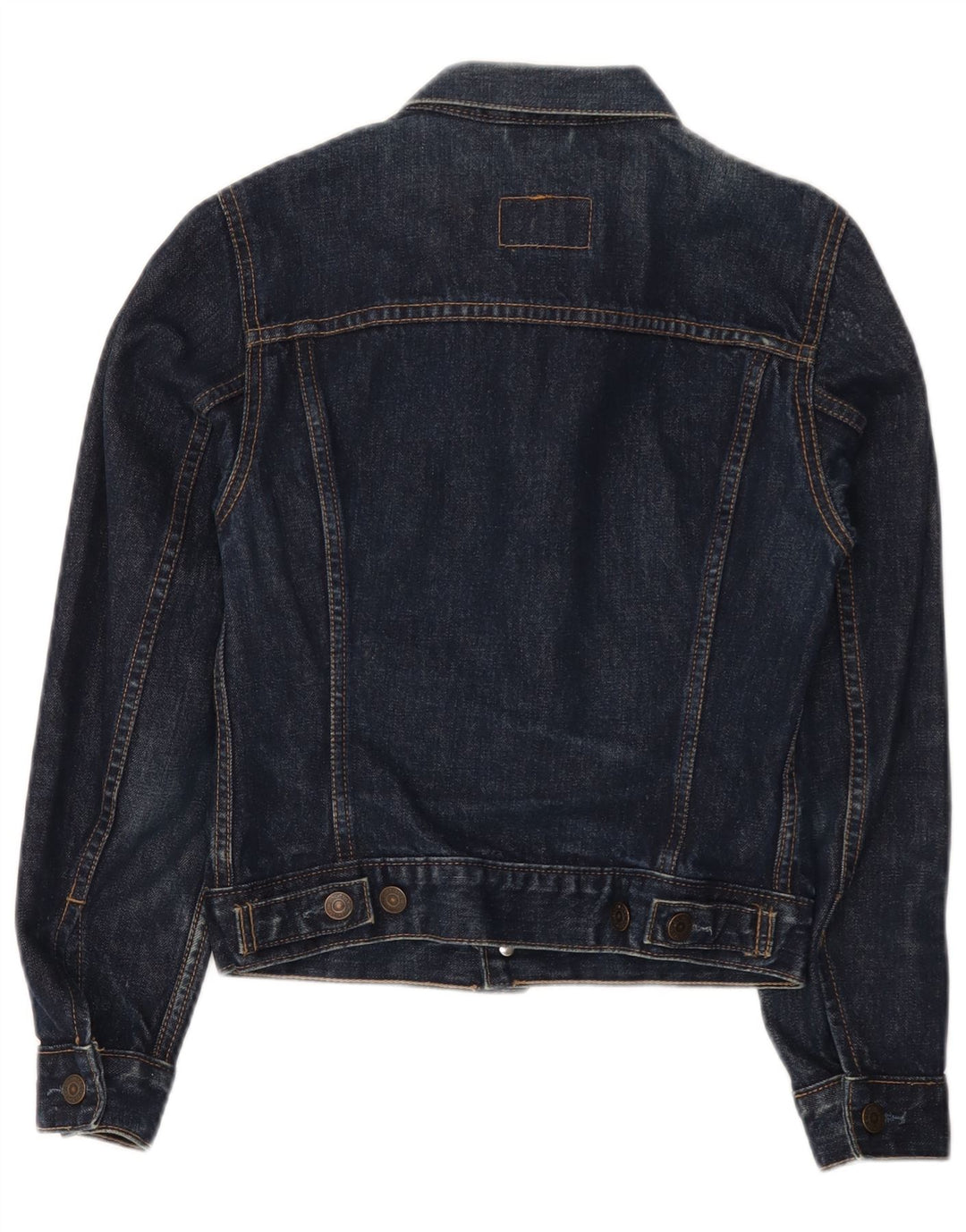 Jaqueta jeans feminina Levi's 7-8 anos XS azul marinho algodão