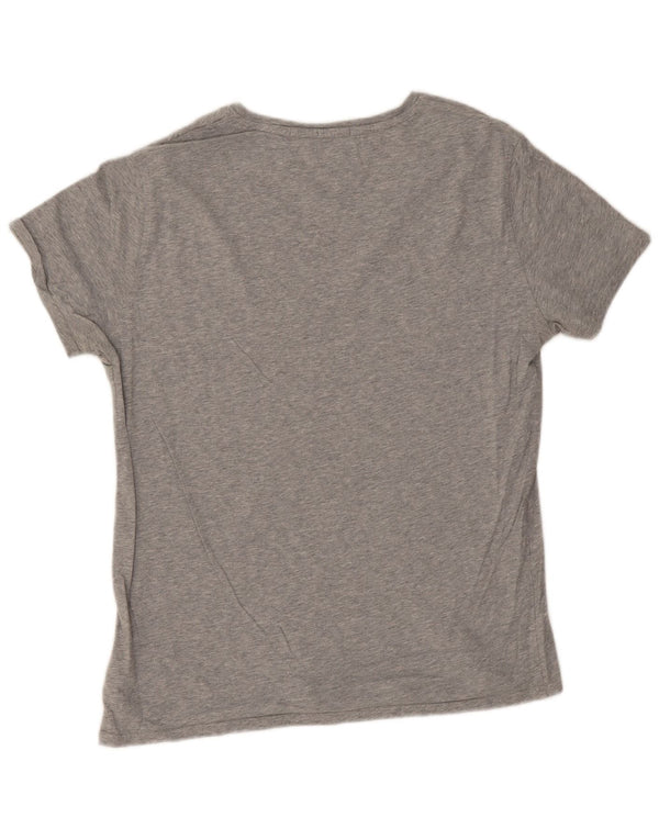 Camiseta masculina Tommy Hilfiger Regular Fit Top XL Algodão Cinza