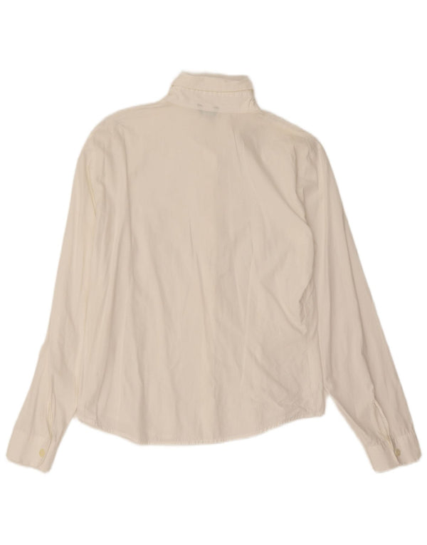 Camisa Benetton Mulher UK 16 Grande Branca