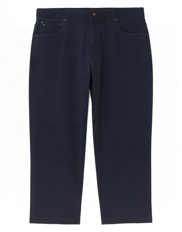 Calça cropped masculina Tommy Hilfiger W36 L24 algodão azul marinho