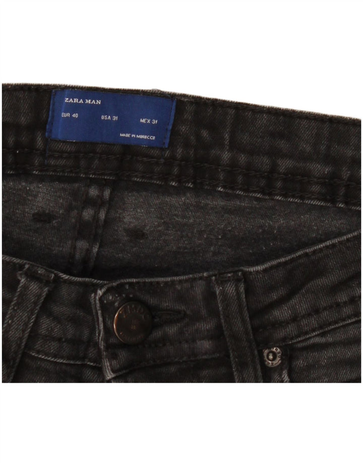 Zara Mens Slim Jeans EU 40 Médio W31 L30 Preto