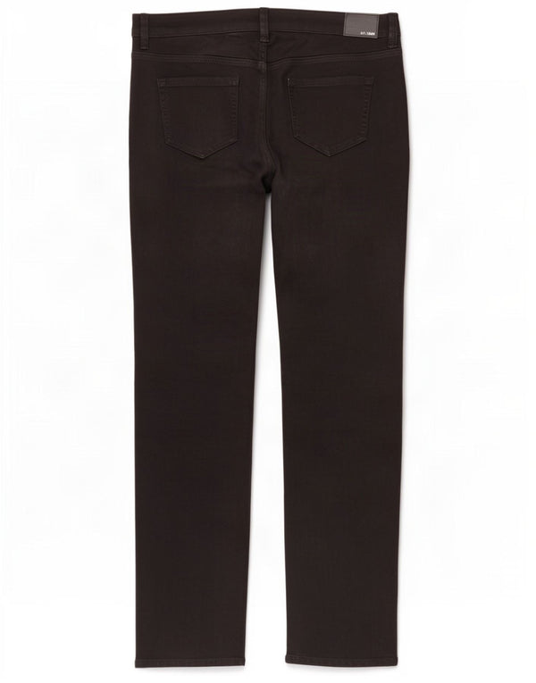 Calça jeans feminina Marks & Spencer The Sophia Straight UK 18 XL W40 L30 preta
