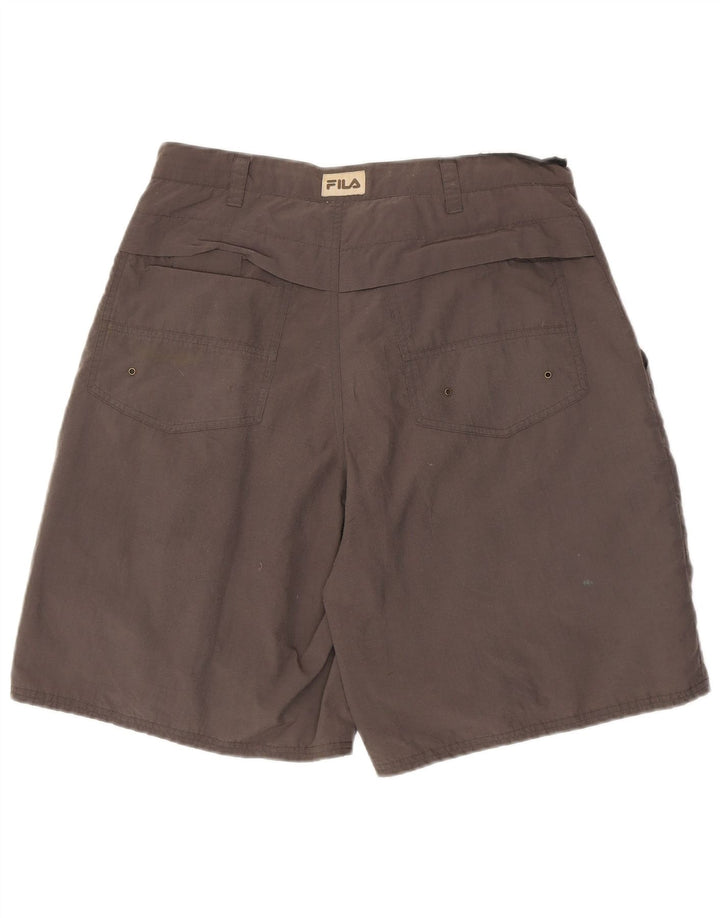 FILA Mens Chino Shorts W36 Grande Cinza Poliamida
