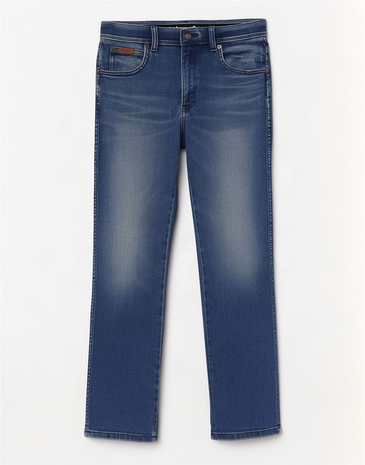 Wrangler Masculino Texas Slim Jeans W32 L30 Azul Algodão