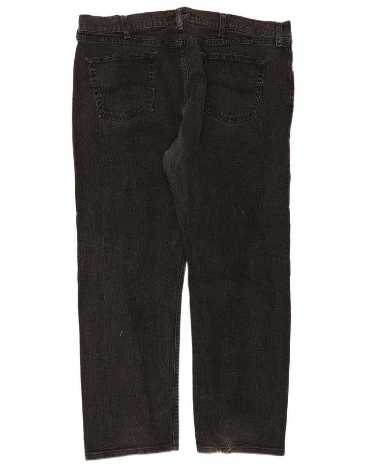 Calça jeans reta masculina Lee Regular Fit W42 L30 algodão preto