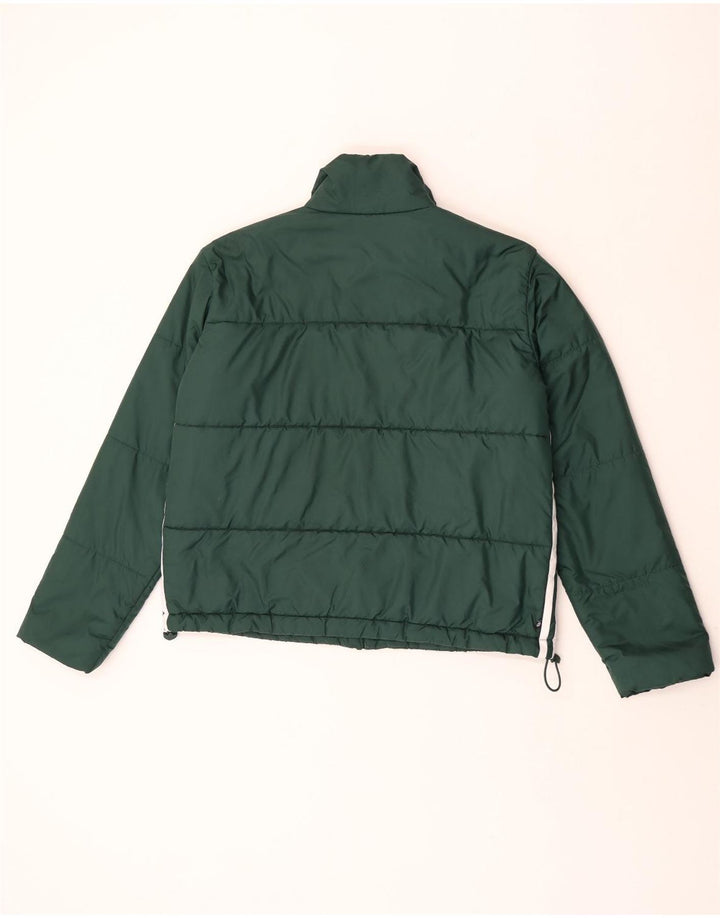 Jaqueta acolchoada oversized feminina Adidas UK 10 poliéster verde pequeno