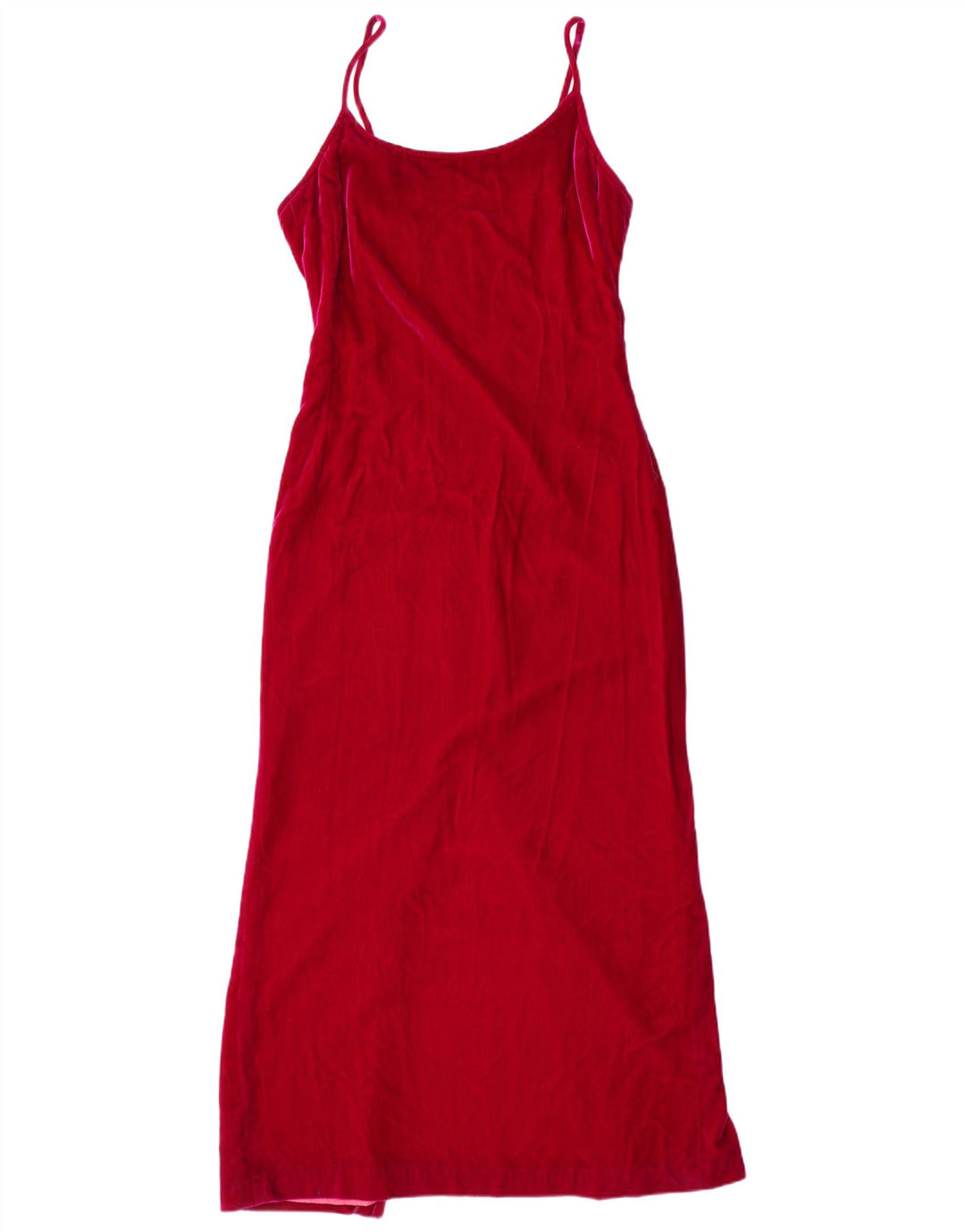 RICHARD LEWIS Vestido maxi feminino de veludo sem mangas Reino Unido 12 rosa médio