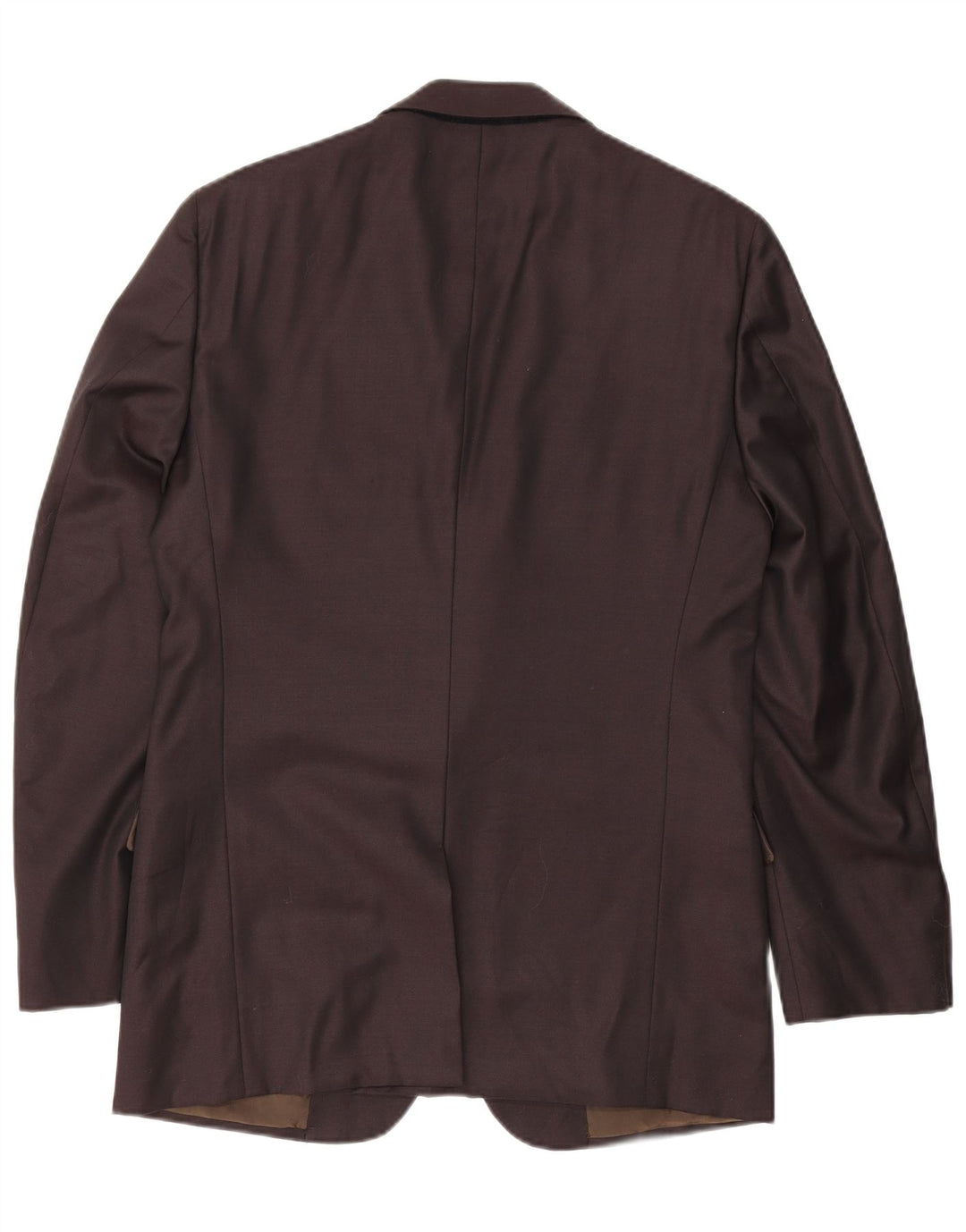 Jaqueta blazer masculina Calvin Klein de 2 botões grande cor de vinho nova lã