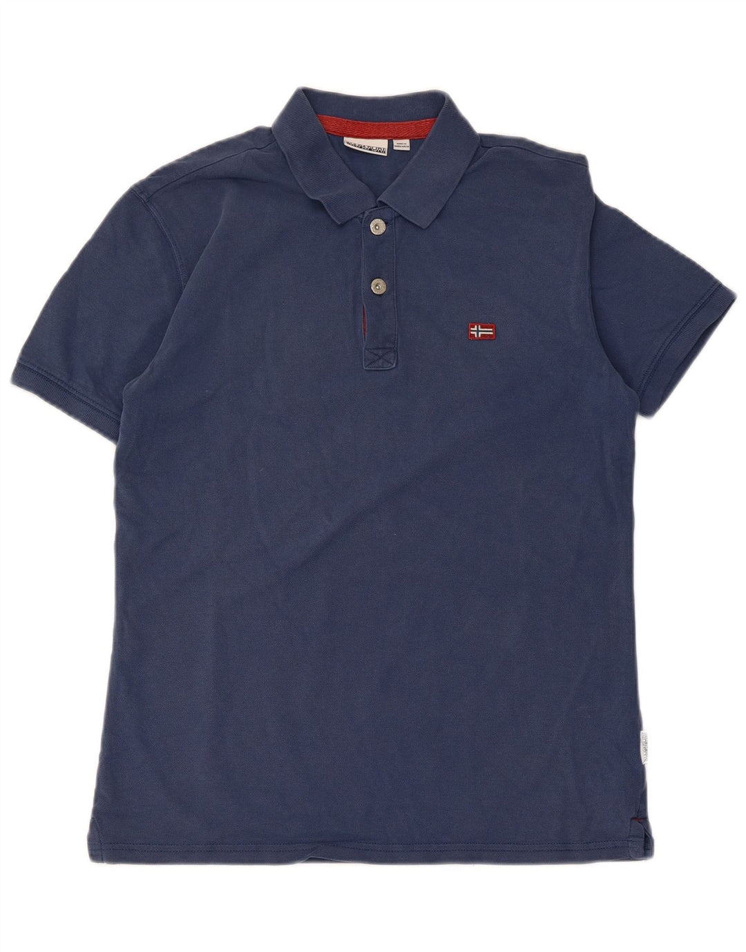 Polo masculino NAPAPIJRI pequeno azul marinho