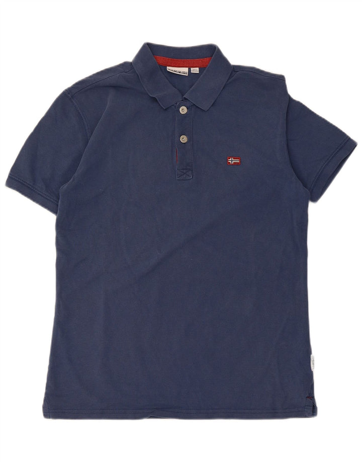 Polo masculino NAPAPIJRI pequeno azul marinho