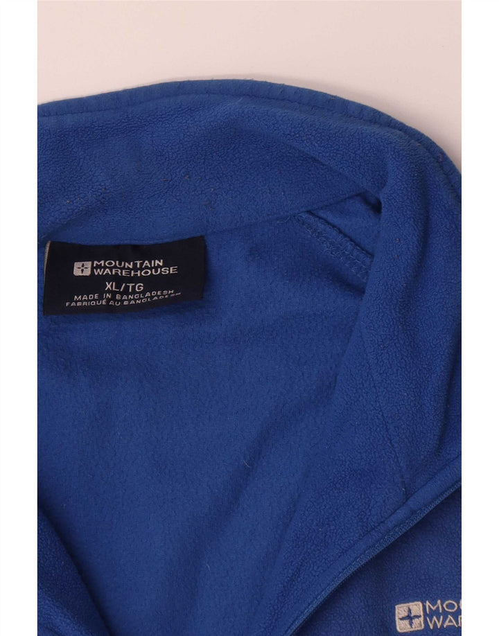 Mountain Warehouse Mens Zip Neck Fleece Jumper XL Azul Poliéster