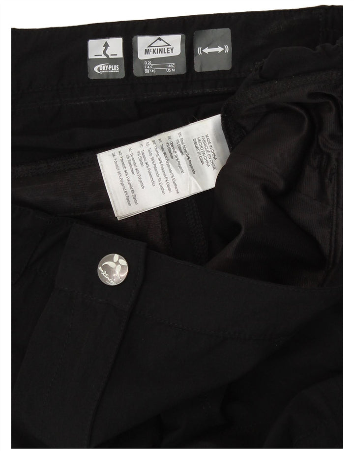 Calça cargo feminina MC Kinley Reino Unido 14 médio W32 L30 poliamida preta