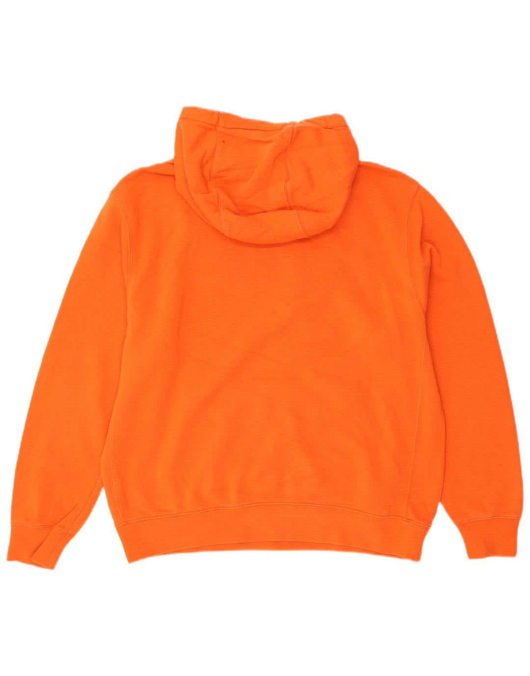 NIKE Mens Hoodie Jumper Grande Algodão Laranja