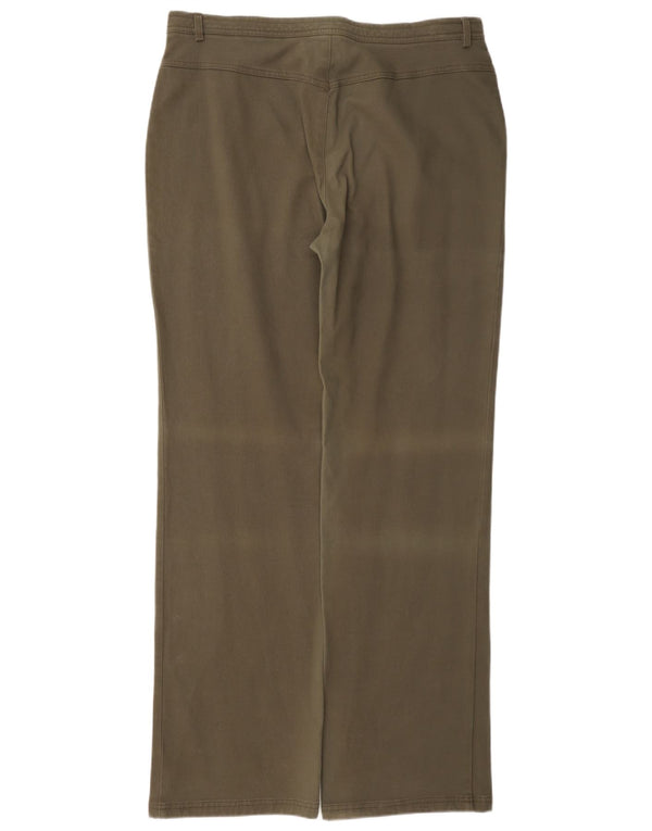 Calça chino feminina Perte by Krizia reta regular W34 L33 cáqui
