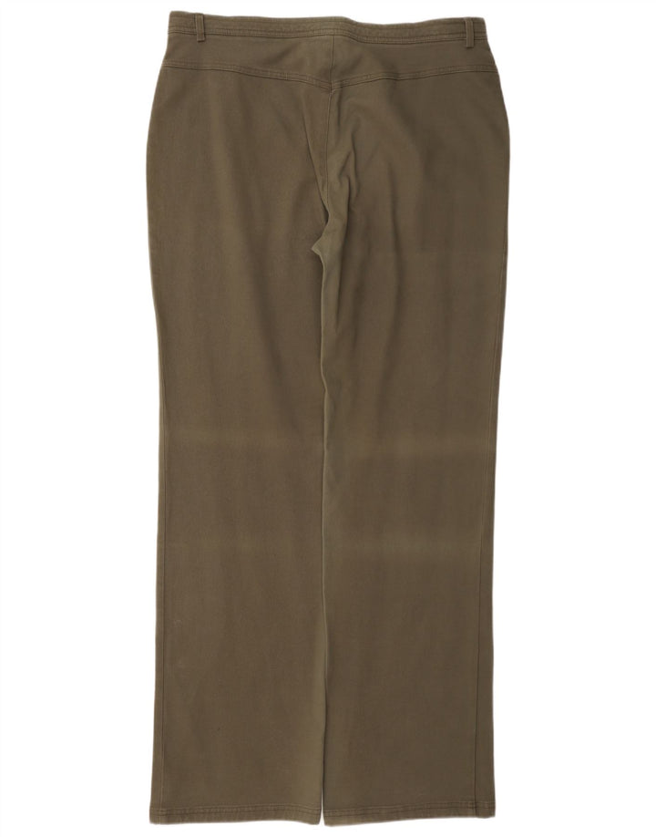 Calça chino feminina Perte by Krizia reta regular W34 L33 cáqui