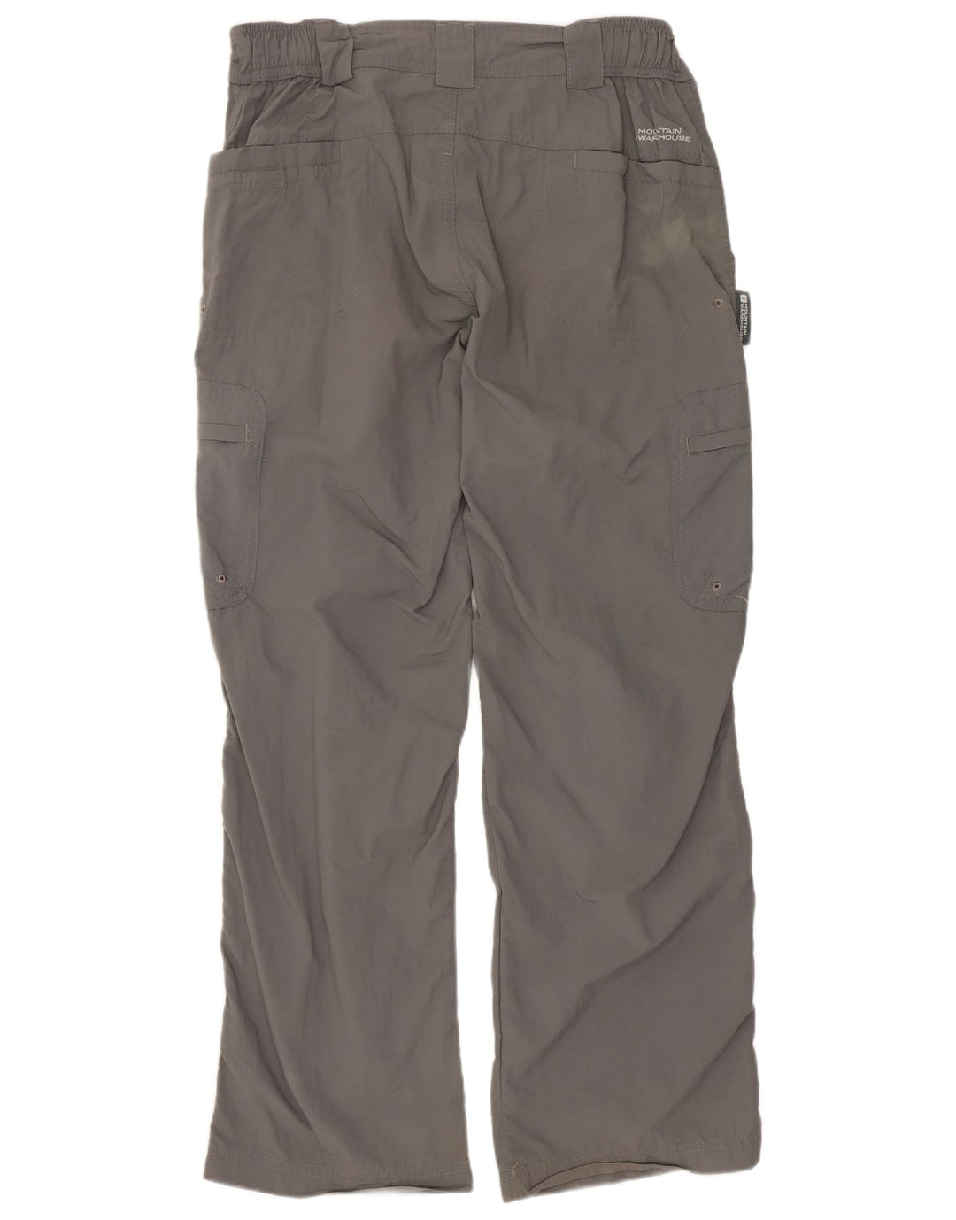 Calça cargo feminina reta MOUNTAIN WAREHOUSE Reino Unido 8 pequena W30 L28 cinza