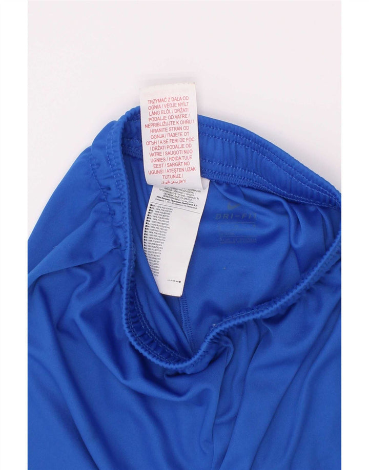 Shorts esportivos Nike Boys Dri Fit 10-11 anos médio azul poliéster