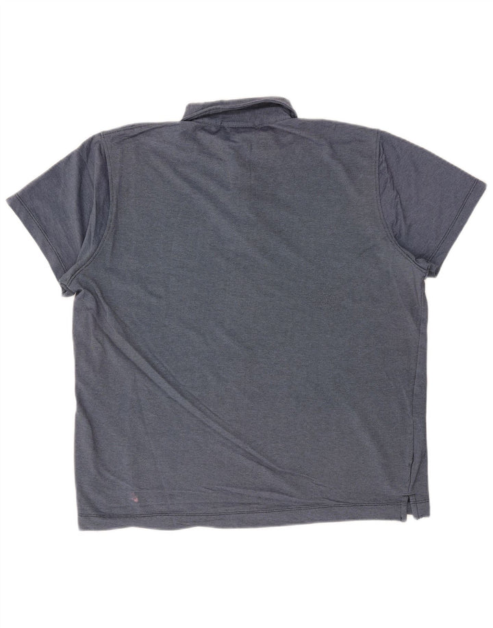 Camisa polo masculina MICHAEL KORS grande algodão azul marinho