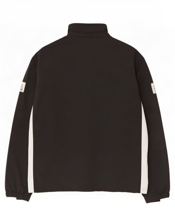 Jaqueta de chuva masculina Murphy & Nye gráfica Reino Unido 44 2XL preto colorblock nylon