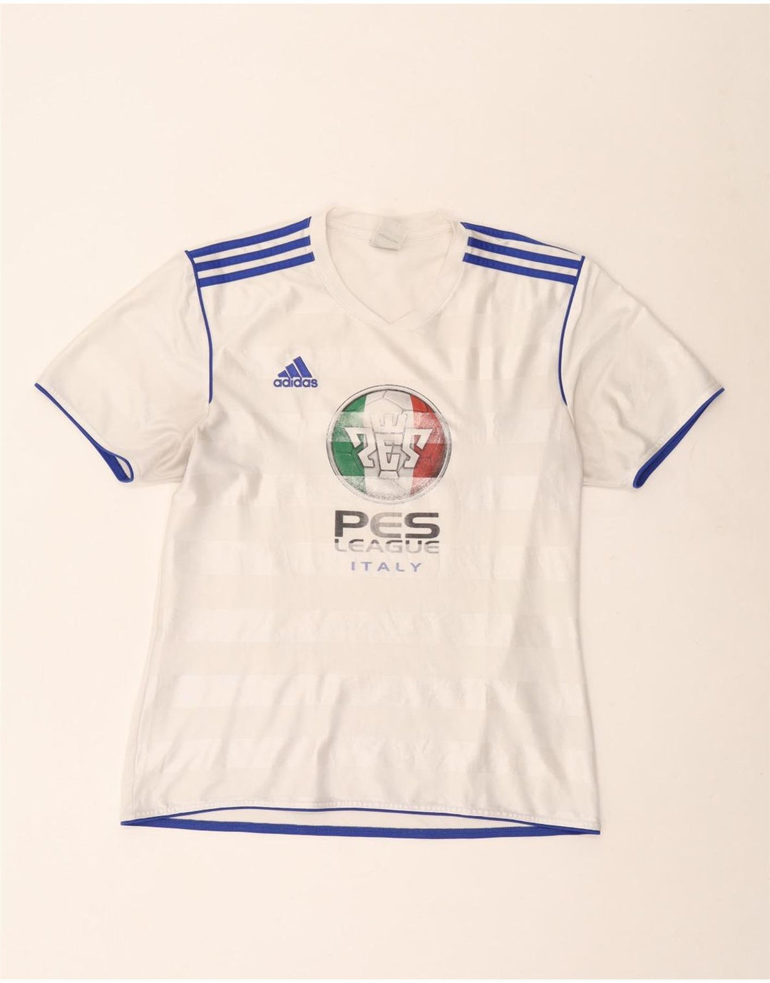 Adidas Mens Graphic T-Shirt Top Grande Poliéster Branco