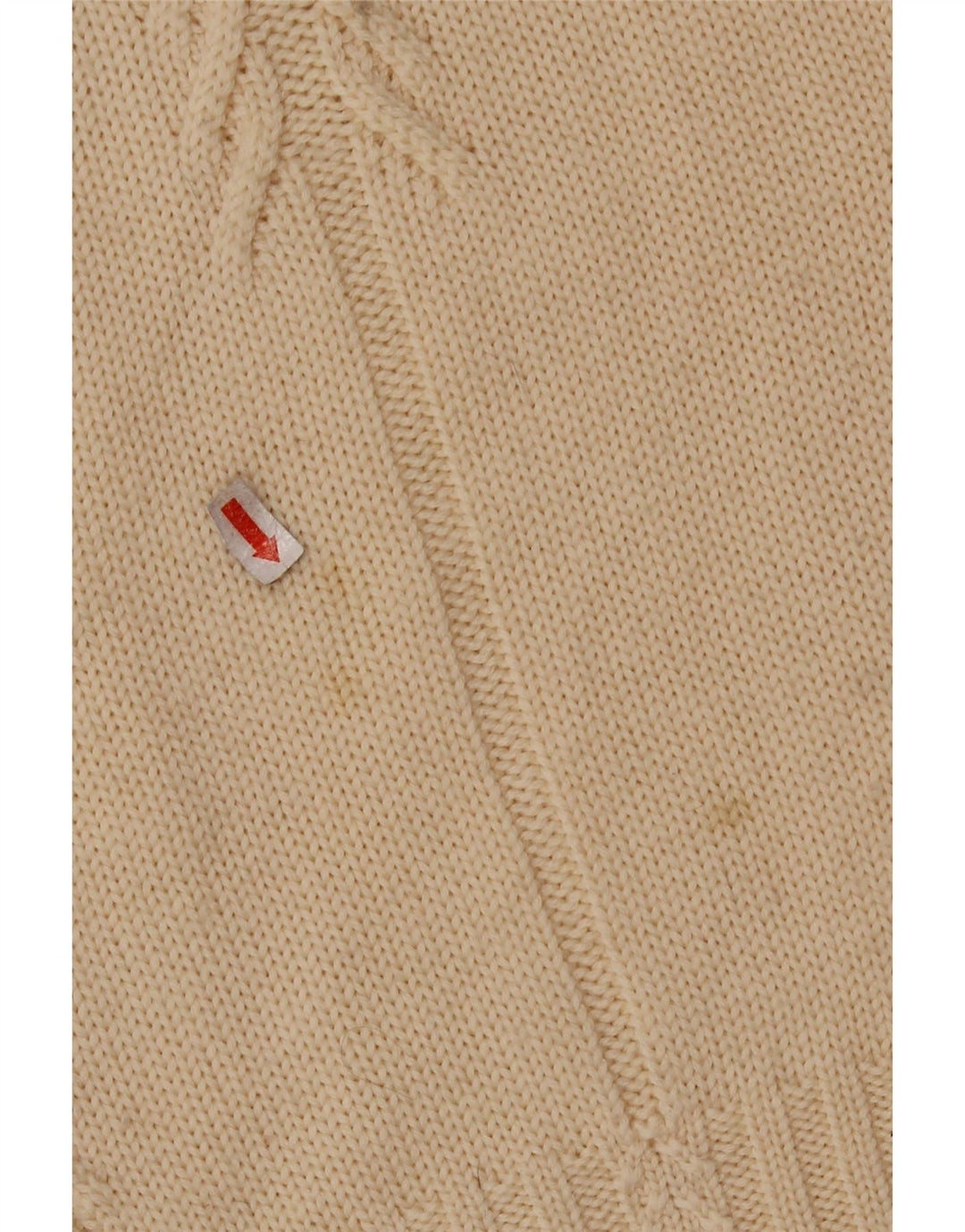 Suéter feminino FRANCESCA com gola redonda Reino Unido 16 grande bege lã nova